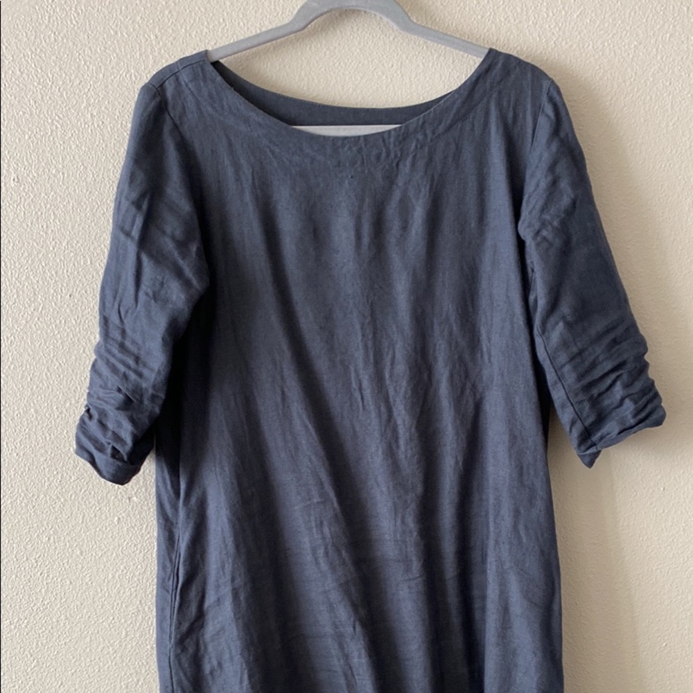 NPL January Shift dress -charcoal blue